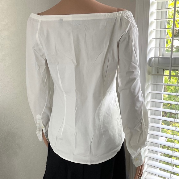 THEORY blouse White Sz M - Picture 5 of 8